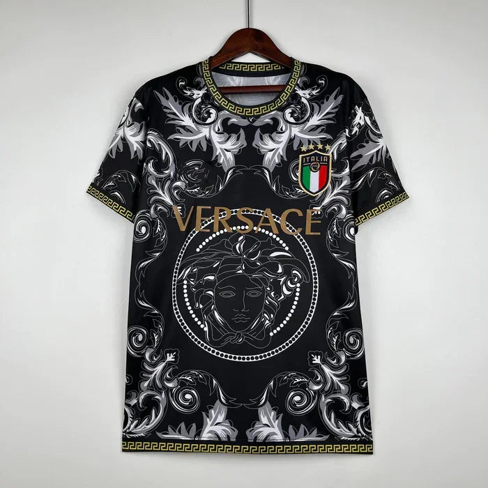 Maillot Italie collab Versace noir