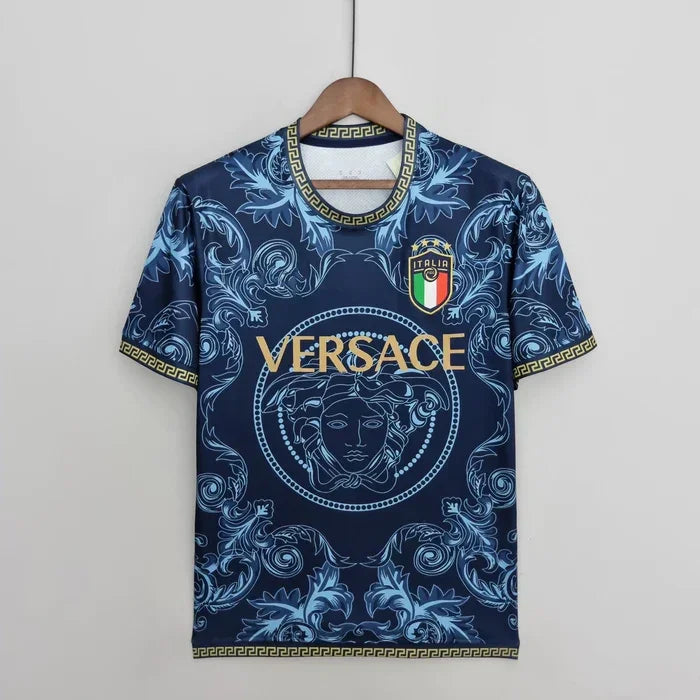Maillot Italie concept bleu et doré
