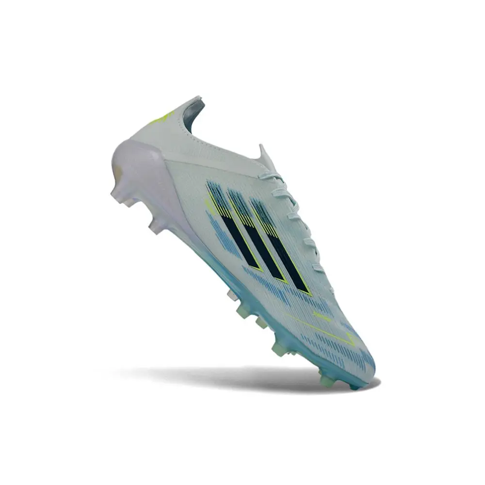 Adidas F50 White and Blue Cleats
