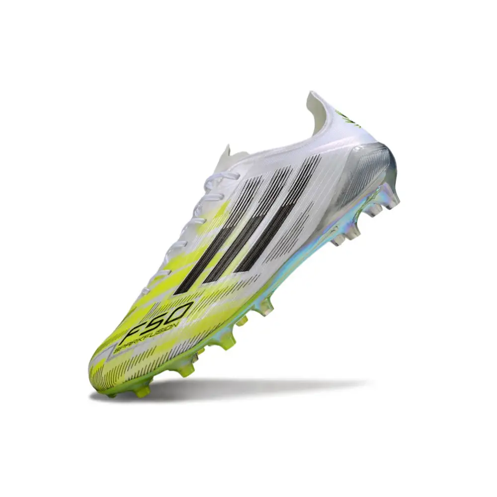 Adidas F50 White and Yellow Cleats
