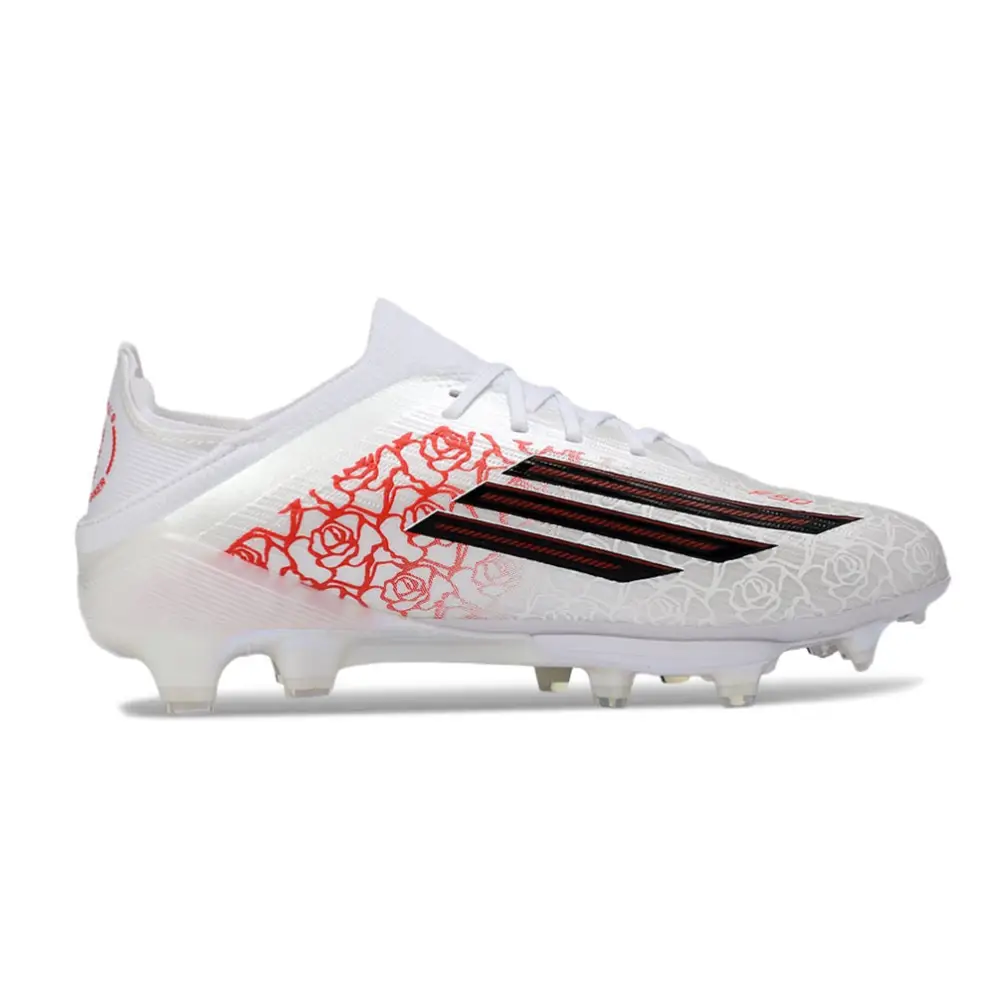 Adidas F50 White and Red Cleats