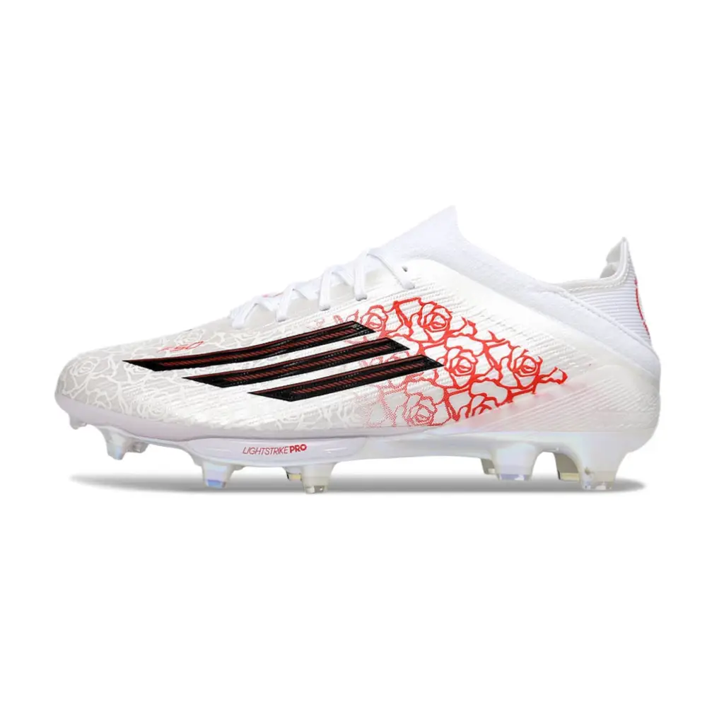 Adidas F50 White and Red Cleats