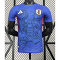 Japanisches Konzept Blauer Samurai