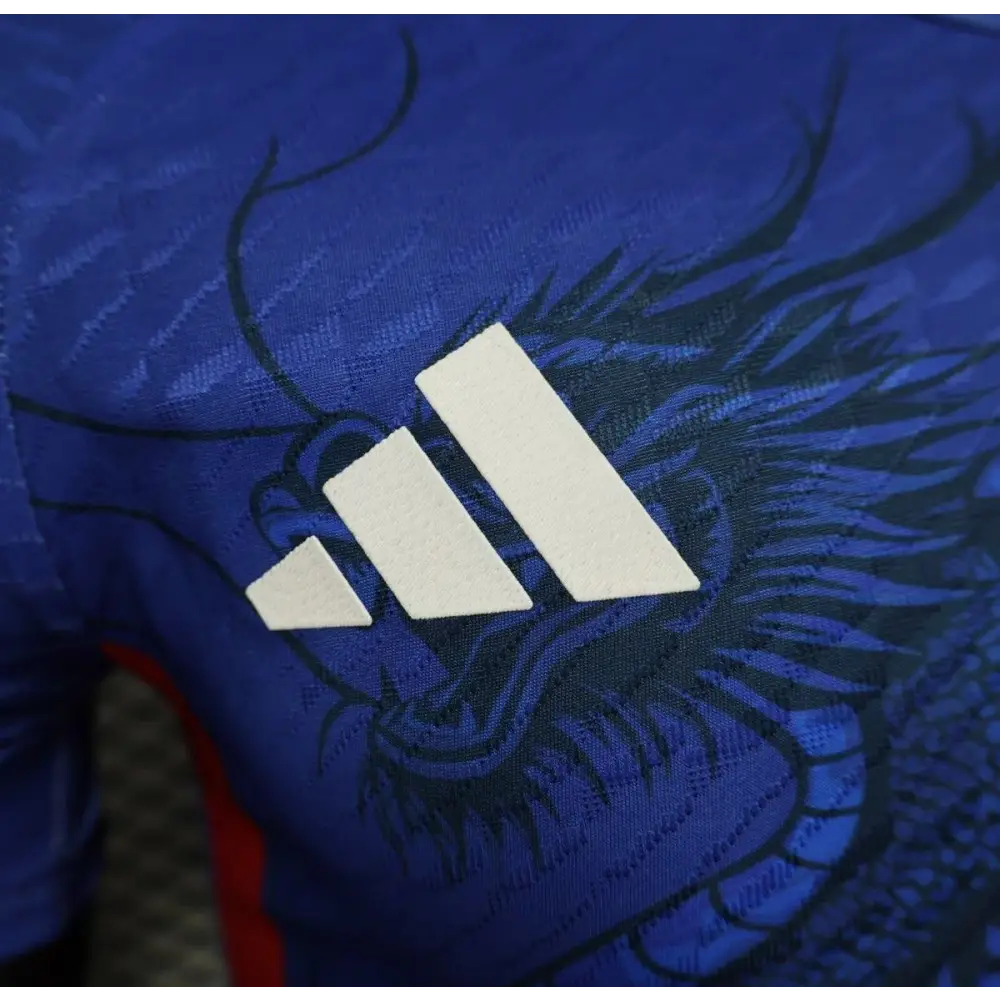Japanisches Konzept Blauer Samurai