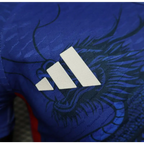 Japanisches Konzept Blauer Samurai
