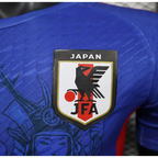Japanisches Konzept Blauer Samurai