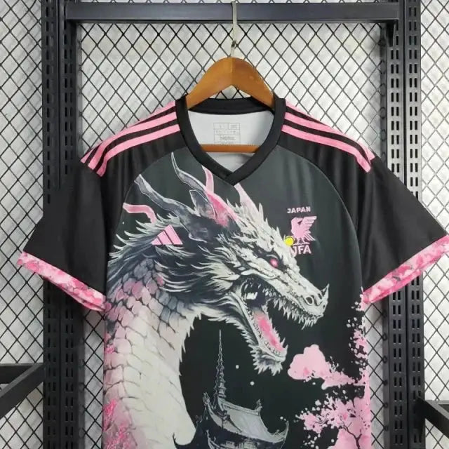 Japan Konzept Drache Schwarz & Rose