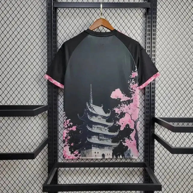 Japan Konzept Drache Schwarz & Rose