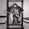 Japan Konzept Drache Schwarz & Rose