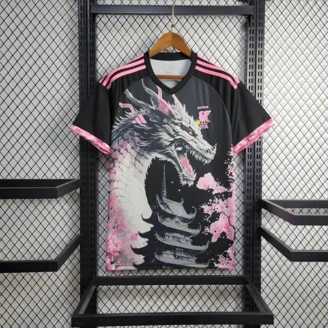 Japan Konzept Drache Schwarz & Rose
