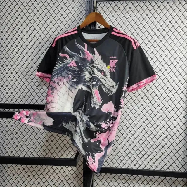 Japan Konzept Drache Schwarz & Rose