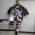Japan Konzept Drache Schwarz & Rose