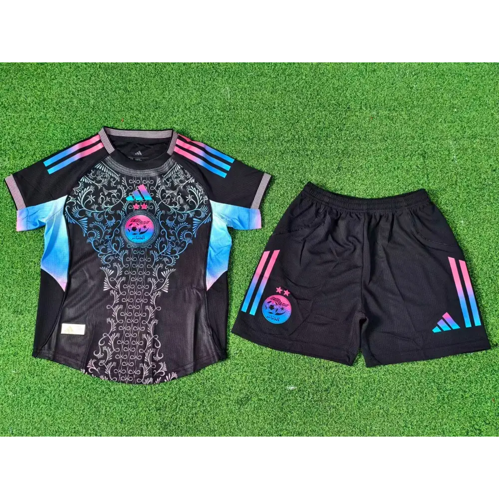 Algeria Kids' Kit Black and Blue 2025/2026