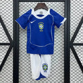 Kids' Brazil Away Retro Kit 2004/2005
