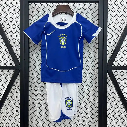 Kit Enfant Brésil Extérieur Retro 2004/2005 Passe D