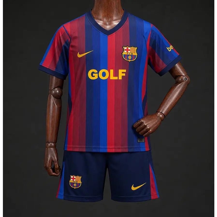 Kit Enfant FC Barcelone Domicile 2026/2027 GOLF Passe D