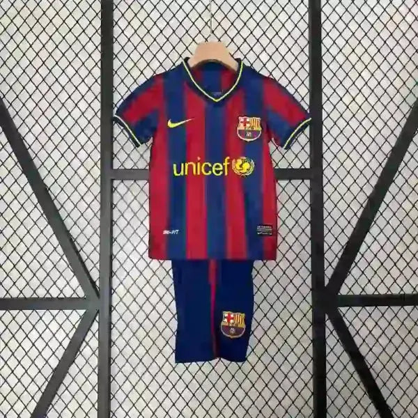 FC Barcelona Heimtrikot-Set Kinder Retro 2009/2010