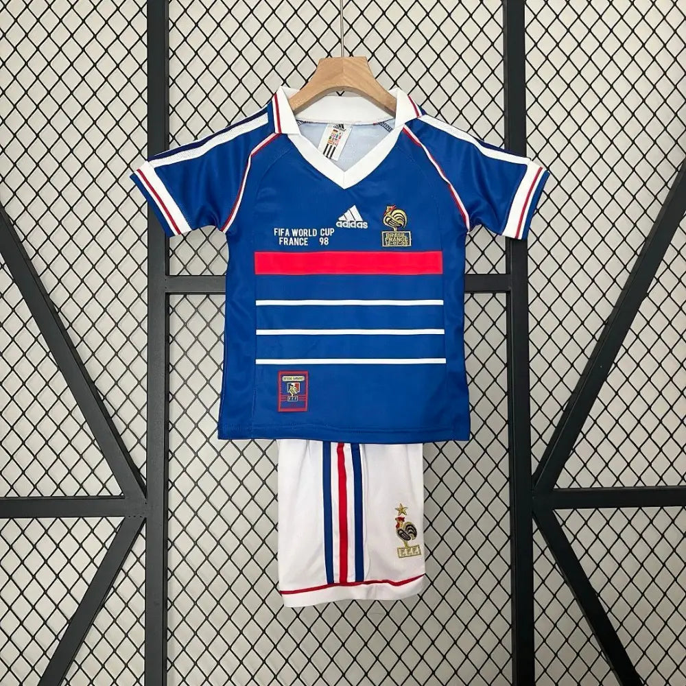 Kinder-Set Frankreich Heimtrikot Weltmeisterschaft 1998
