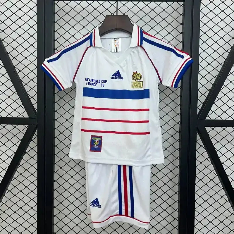 Kids' France Away Retro 1998 Kit