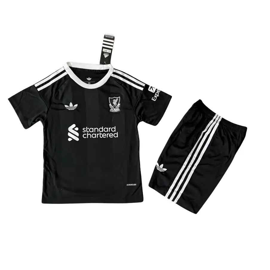 Liverpool Kinder-Konzept-Trikot schwarz 25/26