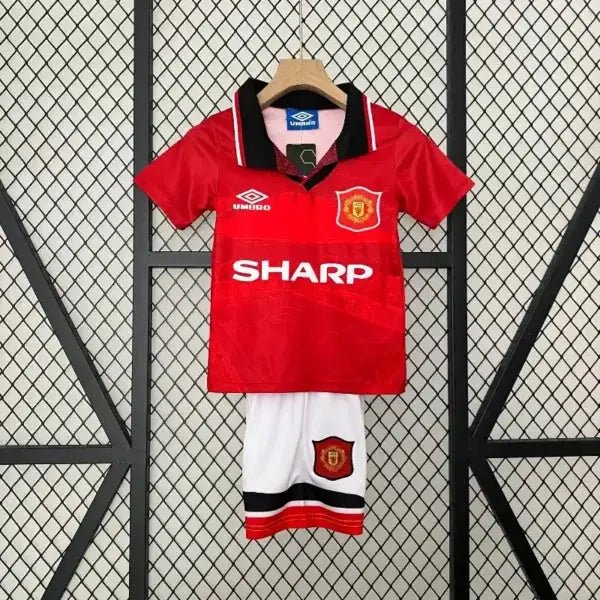 Kids Manchester United Home Retro Kit 1994/1995