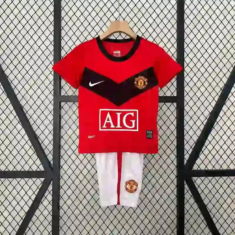 Kids Manchester United Home Retro Kit 2009/2010