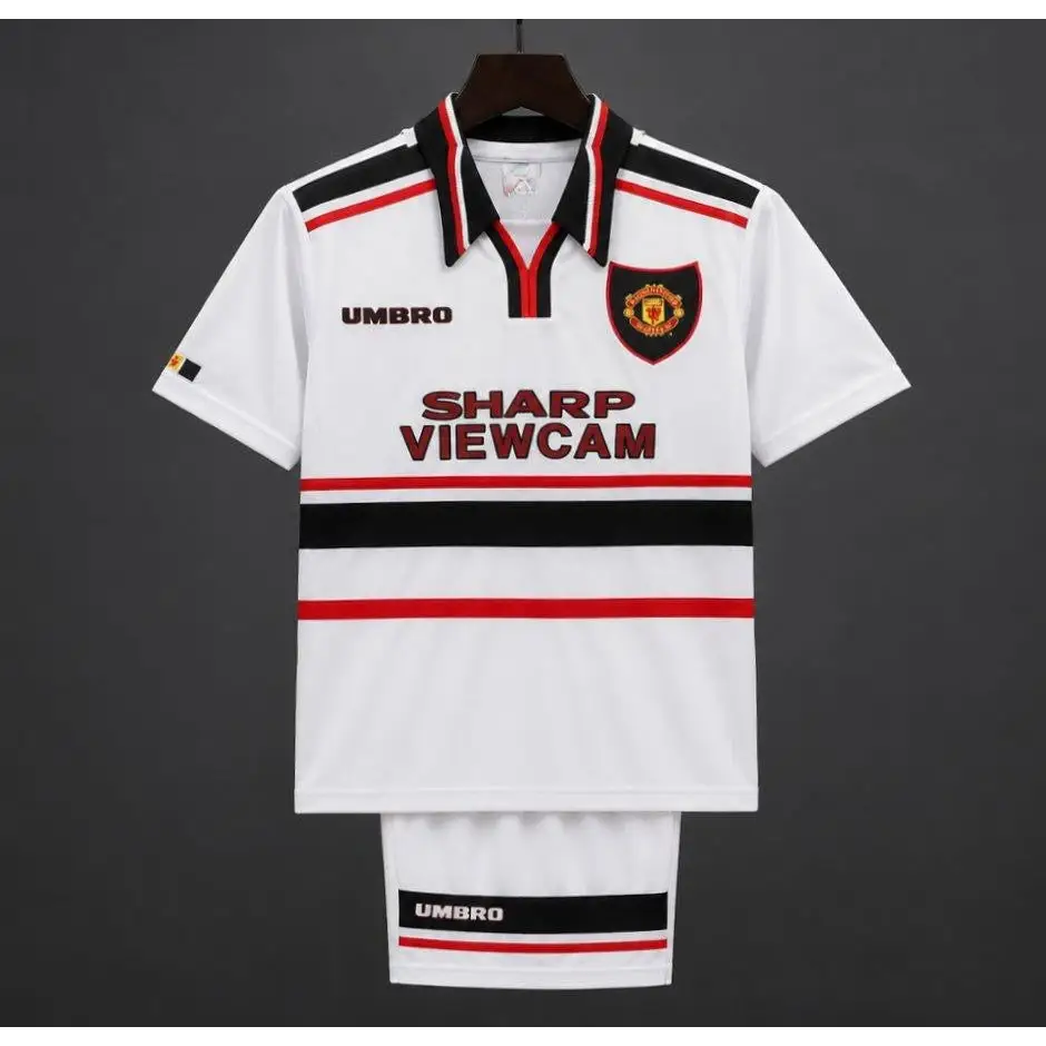 Kit Enfant Manchester United Extérieur Retro 1999 Passe D