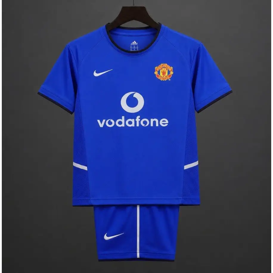 Kit Enfant Manchester United Extérieur Retro 2002 Passe D