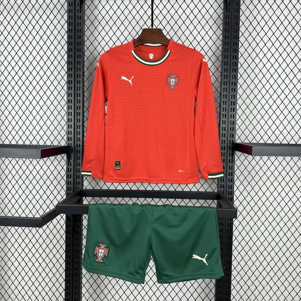 Portugal Heimtrikot Kinder Langarm 2025/2026