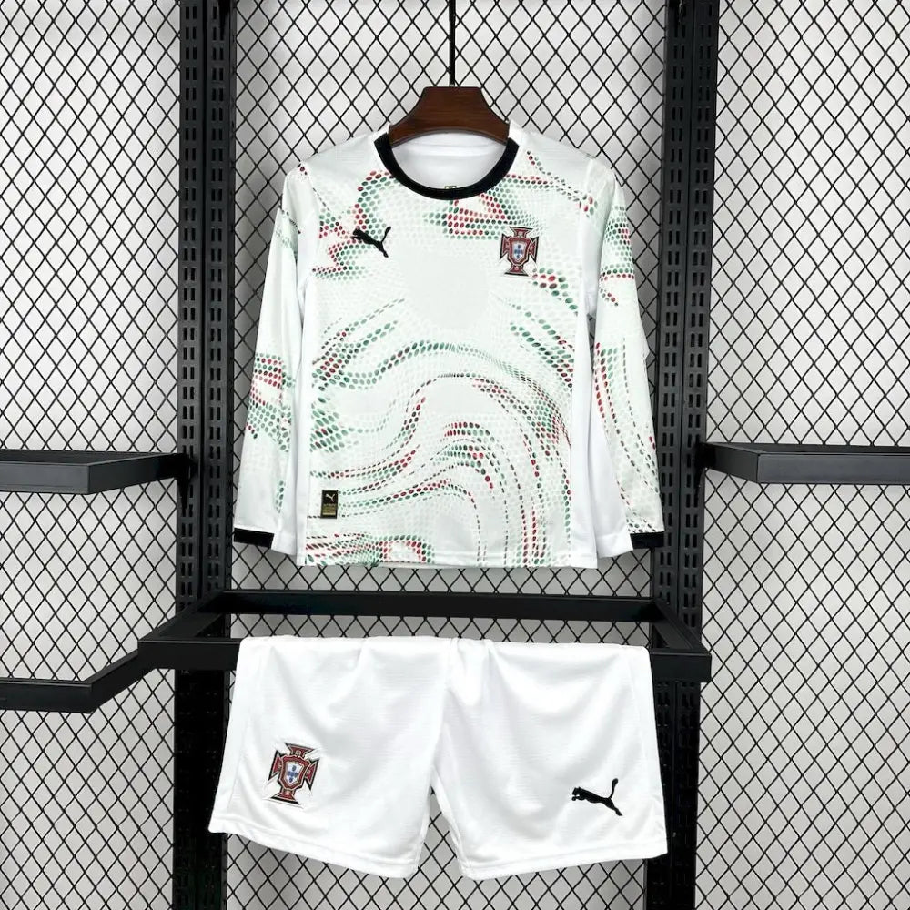 Portugal Auswärts Kinder Trikot Langarm 2025/2026