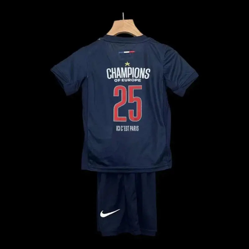 PSG Home Kids Kit European Champions 2025 Collector's Edition