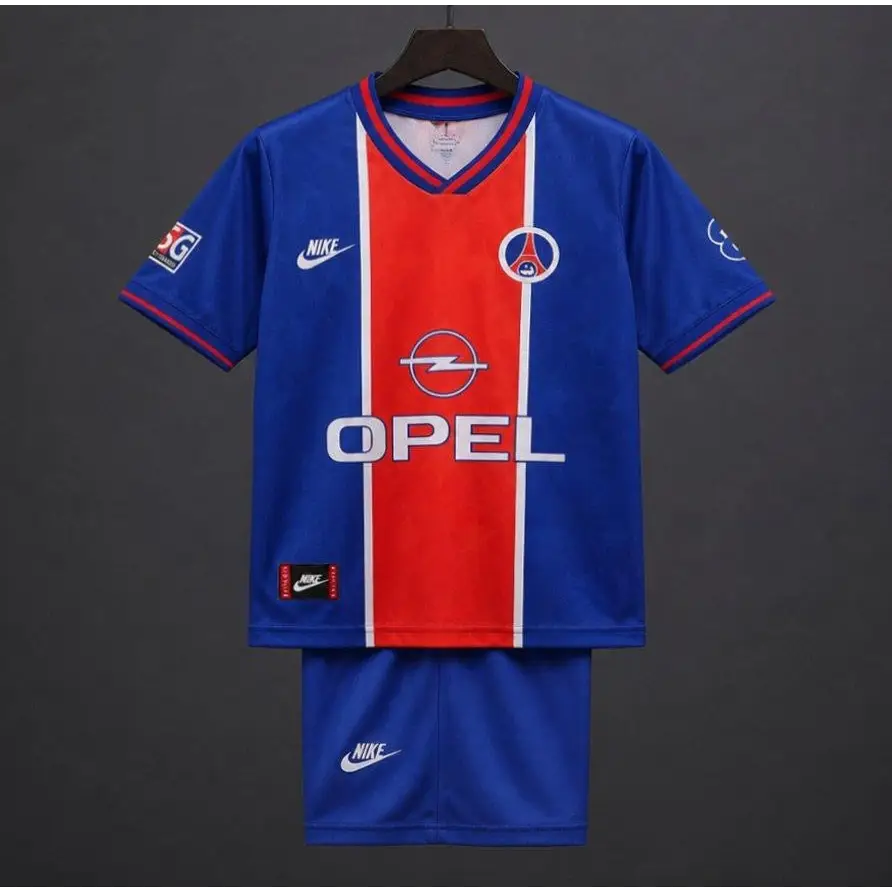 Kit Enfant PSG Domicile Retro 1996 Passe D