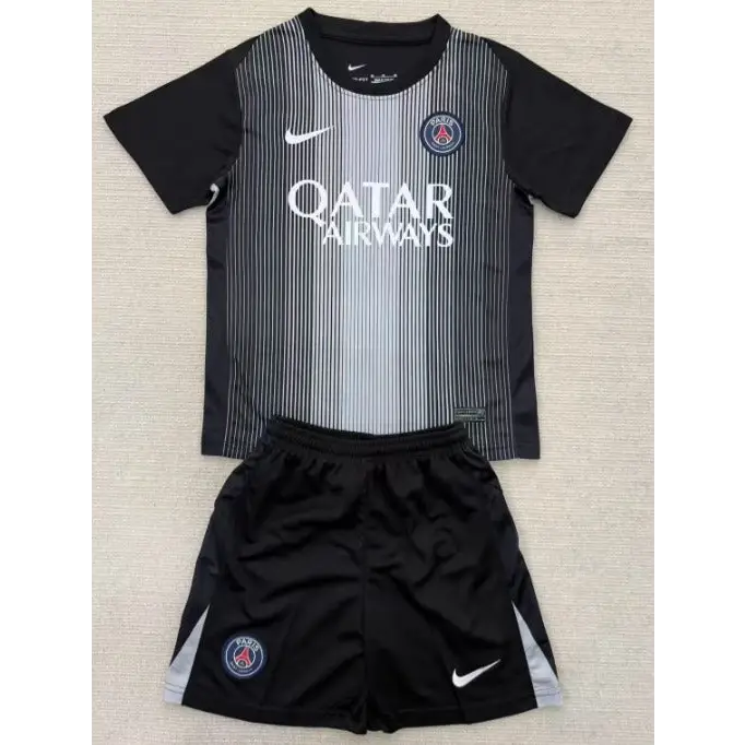 PSG Kinder Torwart-Ausrüstung schwarz 2025/2026