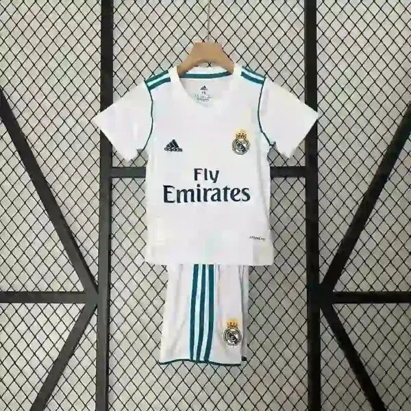 Kinder Real Madrid Heim Retro Trikot 2017/2018