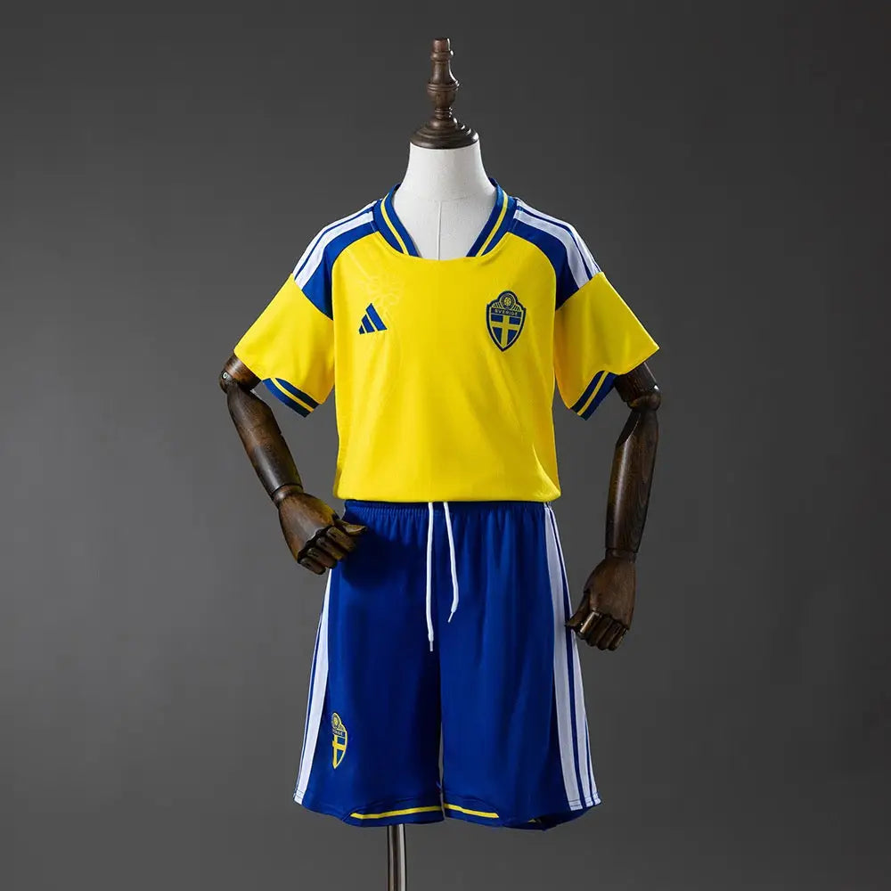 Kids' Sweden World Cup 2026 Home Kit