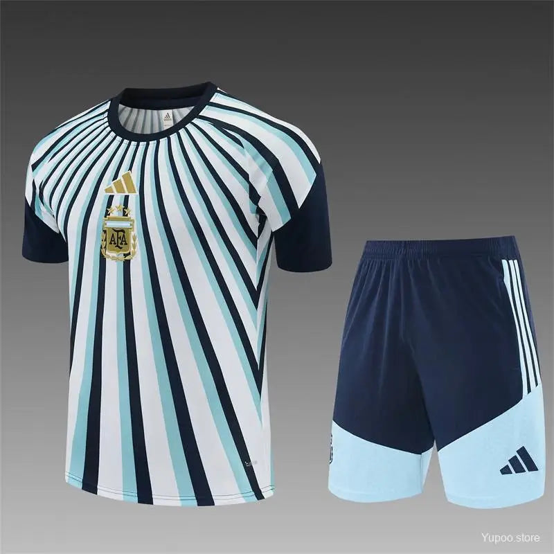 Argentinien Heim Trainingsanzug Vor dem Spiel 2025/2026 Kurzarm