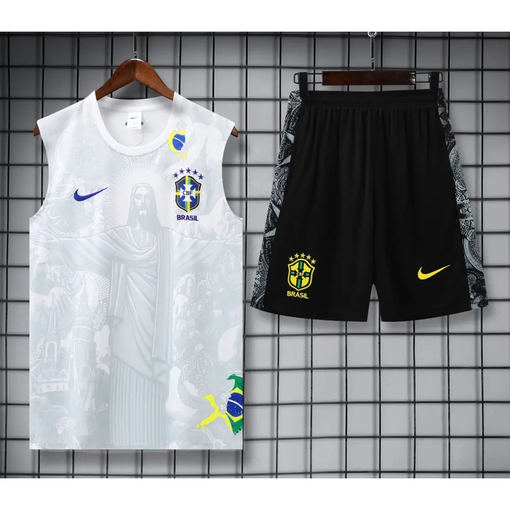 Trainingsset Brasilien Schwarz & Weiß 2025/2026