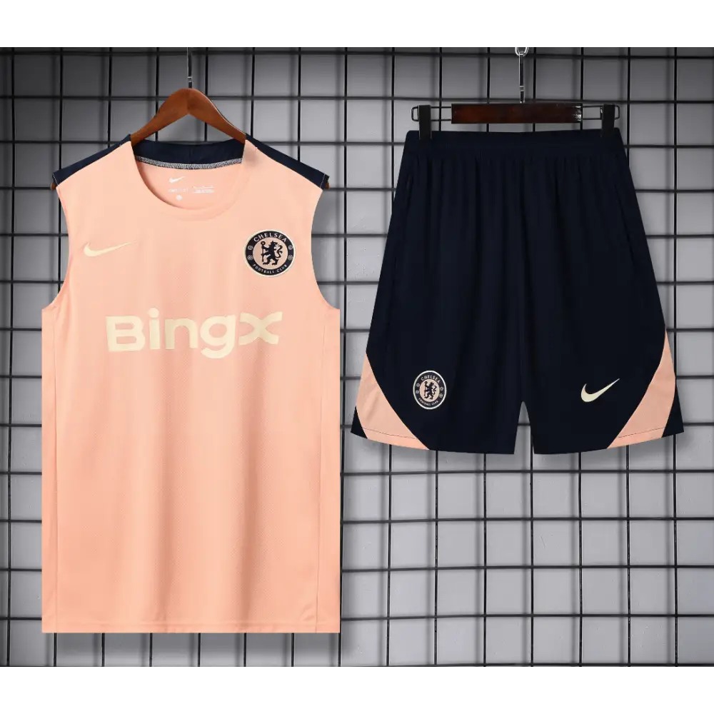 Chelsea Trainingsanzug Blau & Lachs 2025/2026