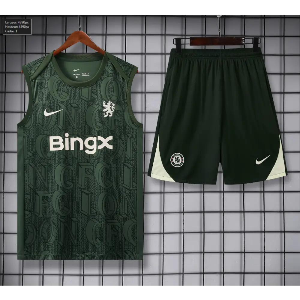 Chelsea Trainingsausrüstung Grün & Muster 2025/2026