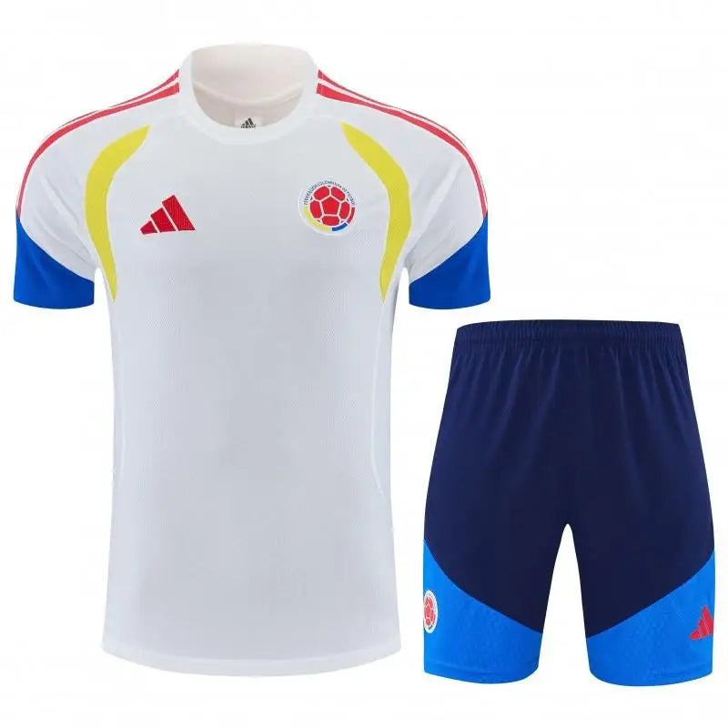 Colombia Training Kit White & Yellow 2025/2026 Short Sleeve
