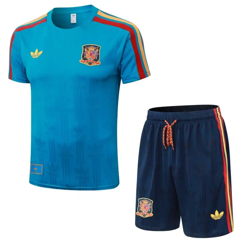 Kit Entraînement Espagne Extérieur Coupe du Monde 2026 Manches courtes Passe D