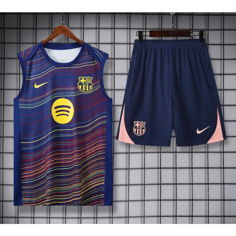 FC Barcelona Trainingsausrüstung Blau Gestreift 2025/2026