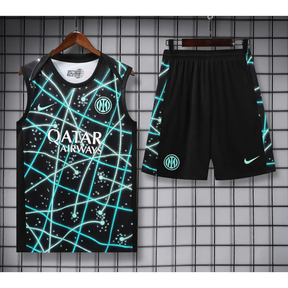 Kit Entraînement Inter Milan Noir Rayé 2025/2026