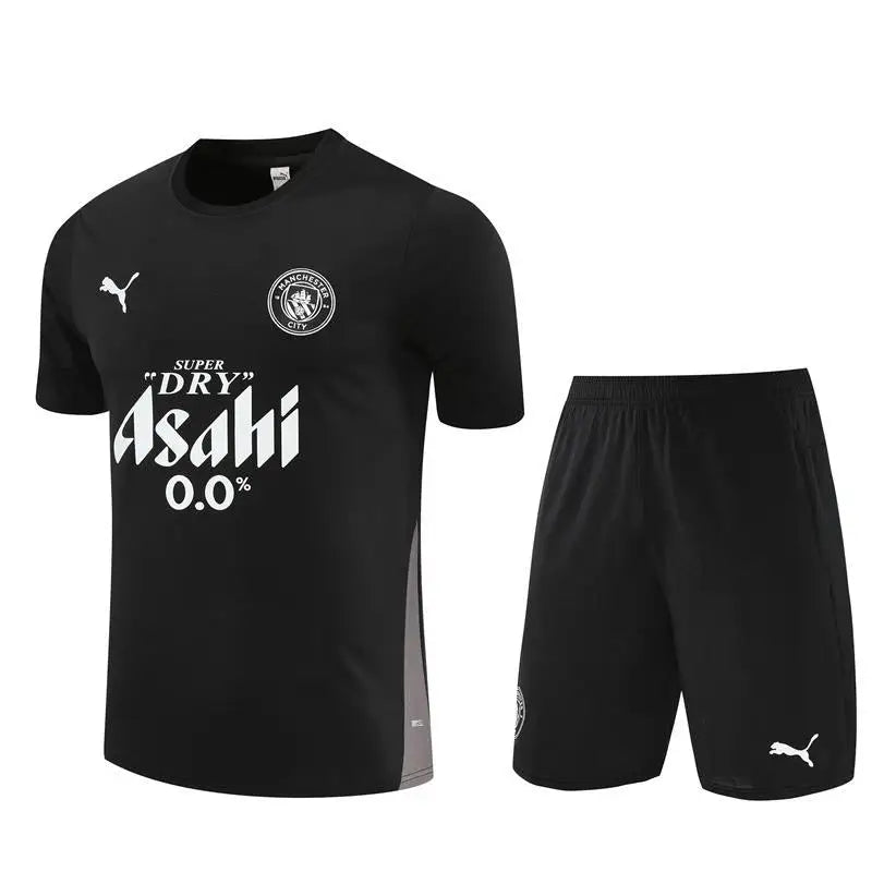 Manchester City Trainingsset Schwarz 2025/2026 Kurzarm