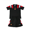 Kit Entraînement Manchester United 2026/2027 Retro Manches courtes Noir Passe D