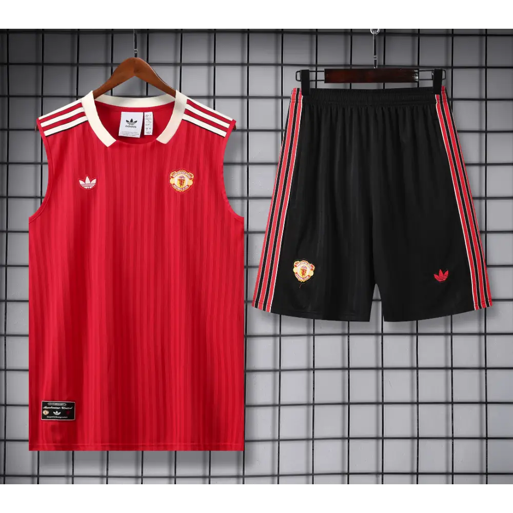 Manchester United Icon Trainingsset Schwarz & Rot 2025/2026