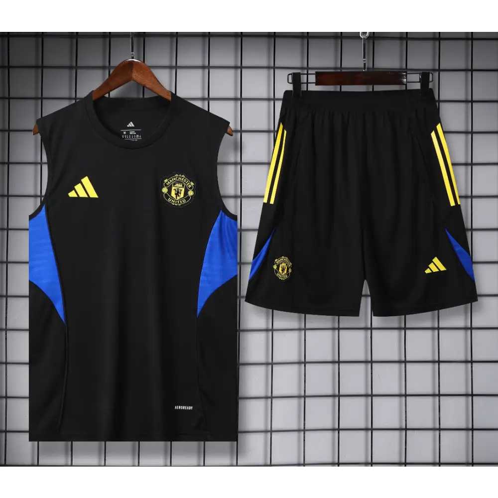 Manchester United Training Kit Black & Blue 2025/2026