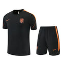 Trainingsset Niederlande Schwarz 2025/2026 Kurzarm