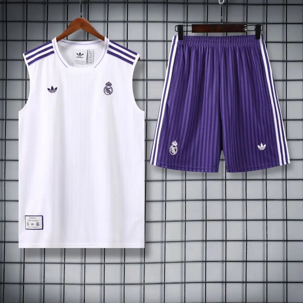 Real Madrid Trainingsset Weiß & Violett 2025/2026