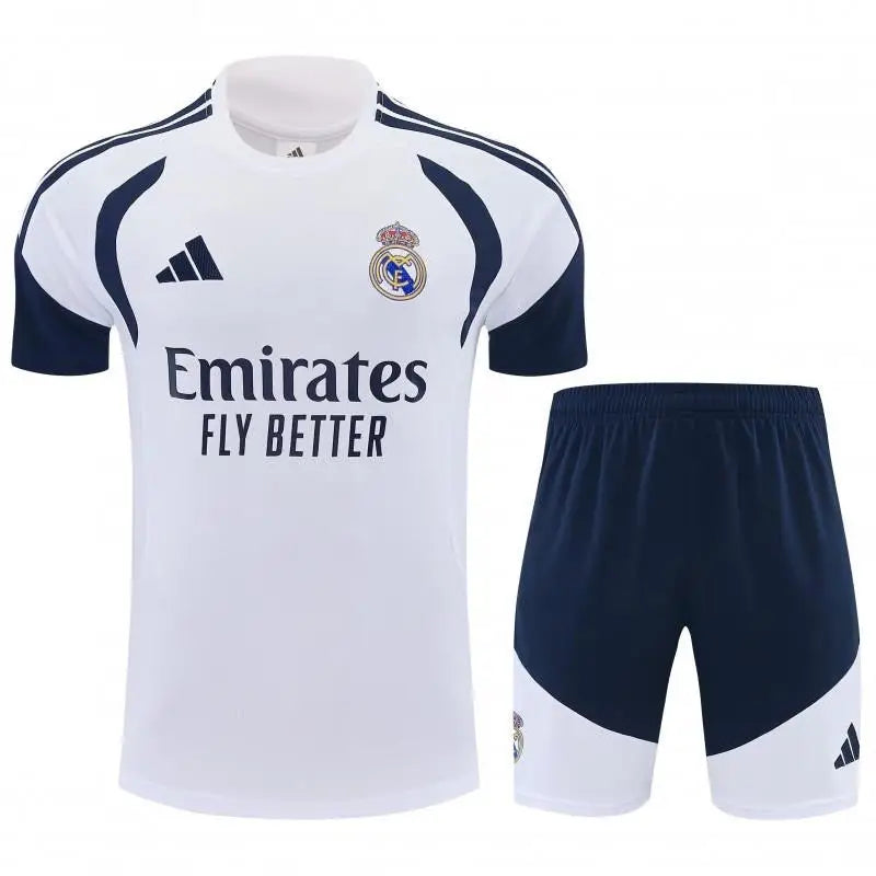 Real Madrid Training Kit White 2025/2026 Short Sleeves